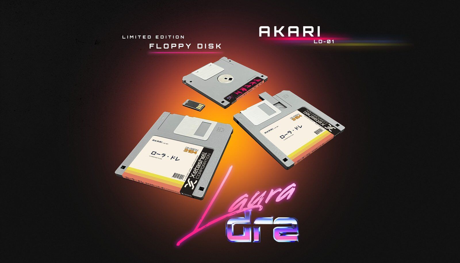 AKARI LD-01 - Floppy Disk USB Flash Drive (Limited Edition)