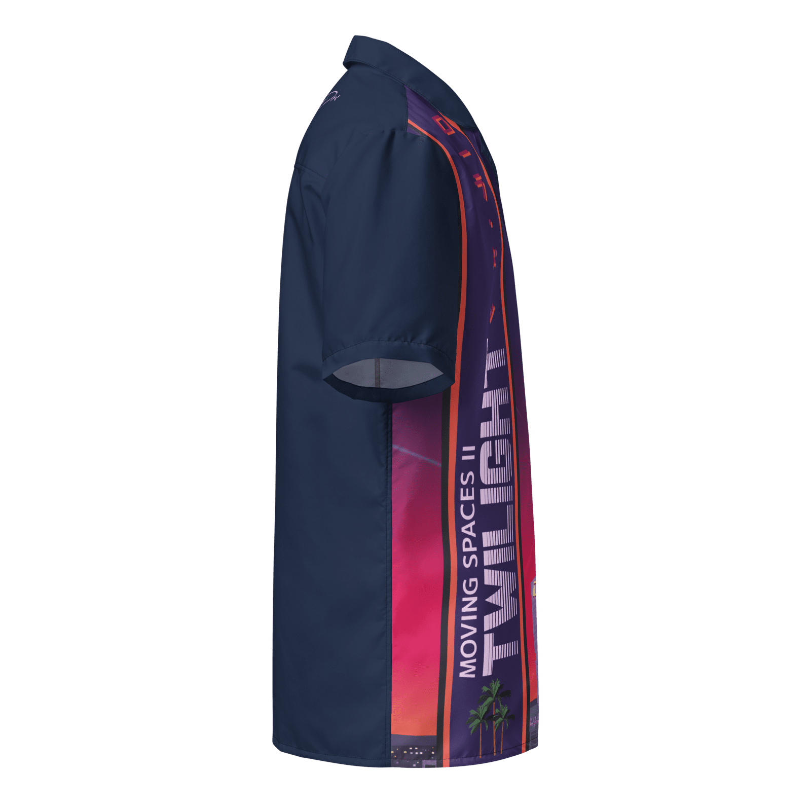 Moving Spaces II: Twilight Retro Button Shirt (Unisex) - Image 3