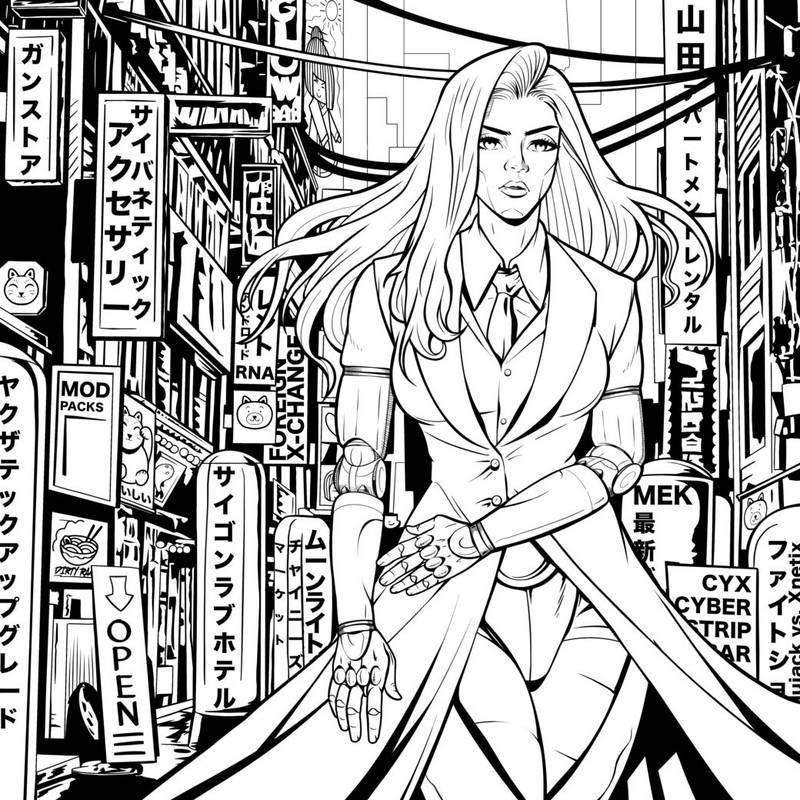 AKARI LD-01 Inner Sleeve Line Art